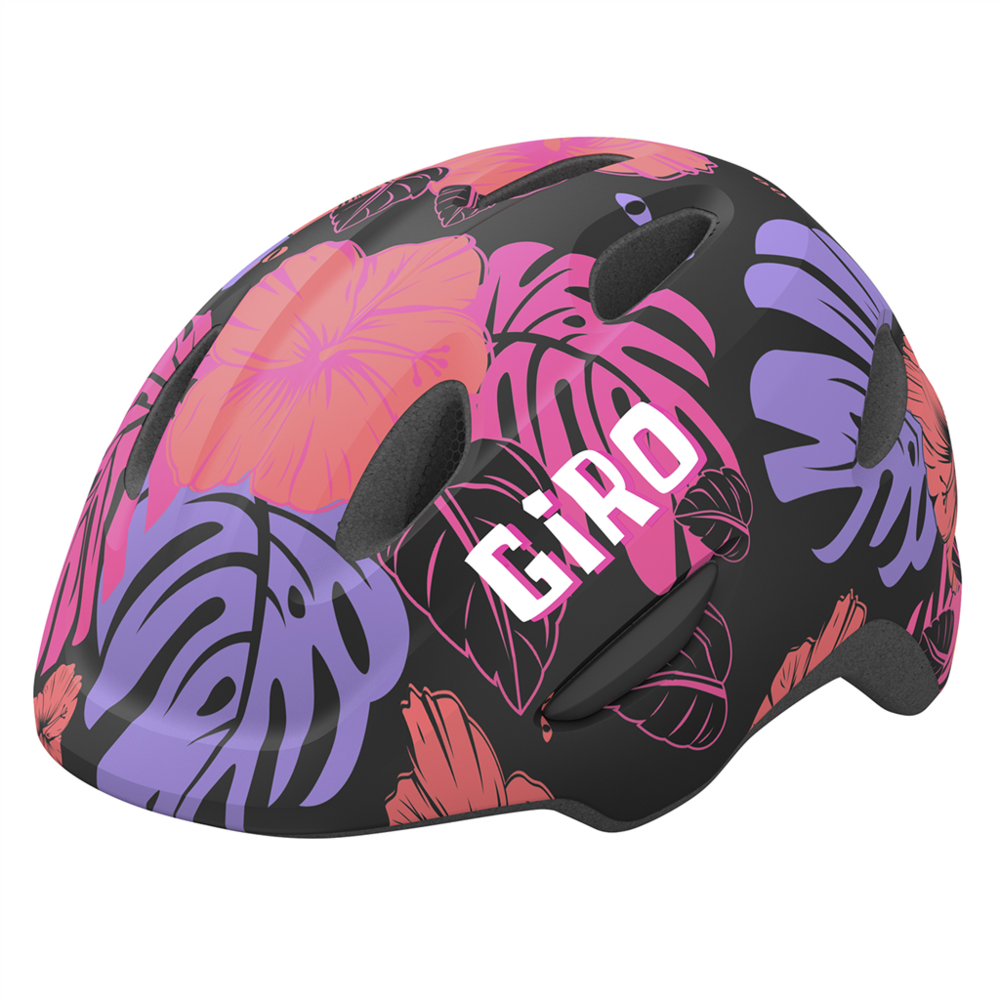Giro Scamp Helmet S matte black floral Jungen